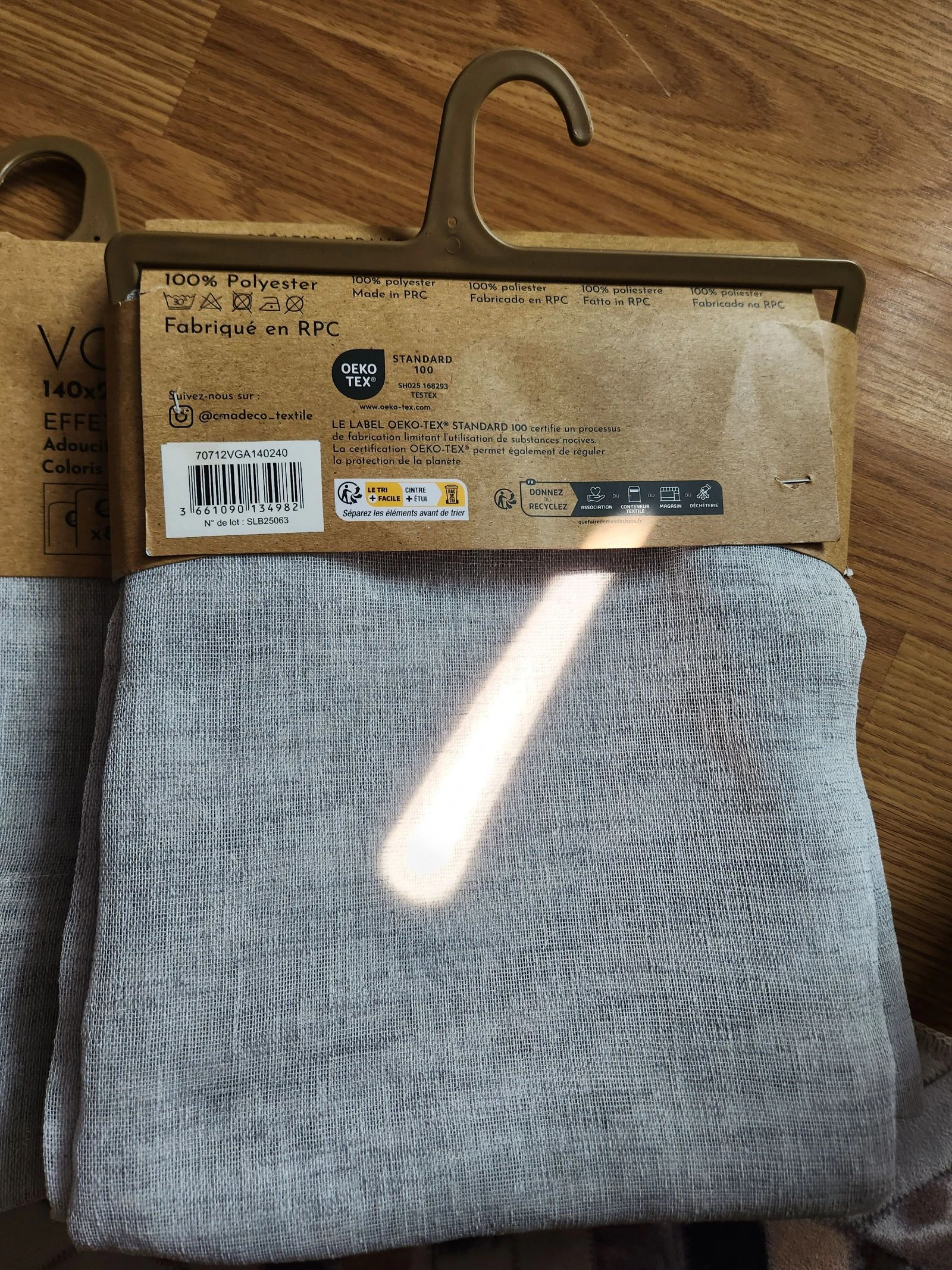 🌸NOVO X3 cortinas grandes cinza claro🌸 – photo 2